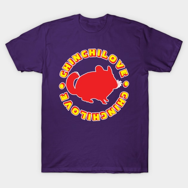 Chinchilla Love T-Shirt by old_school_designs